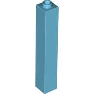 Lego kostka (kostička) 1x1x5, azurová střední (4619635)
